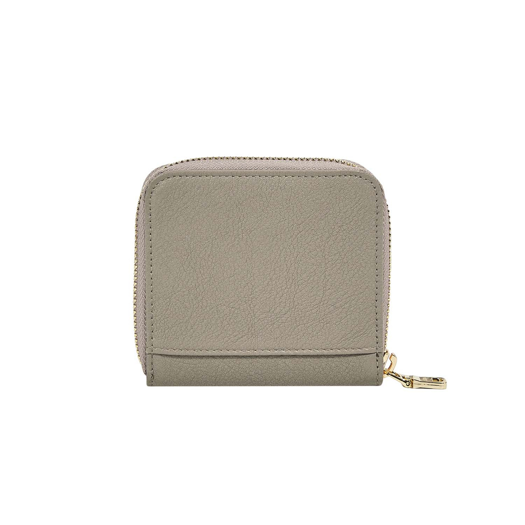 Gri D Logolu Kadın Deri Cüzdan