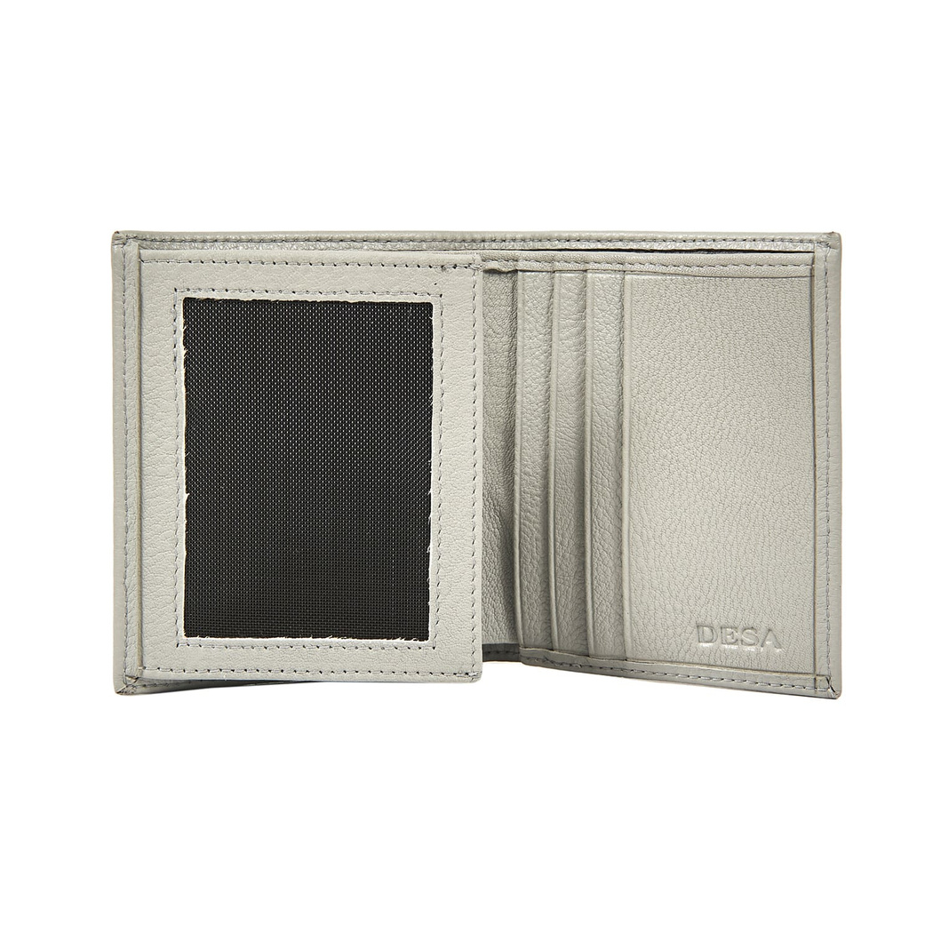 Gri D Logolu Kadın Deri Cüzdan