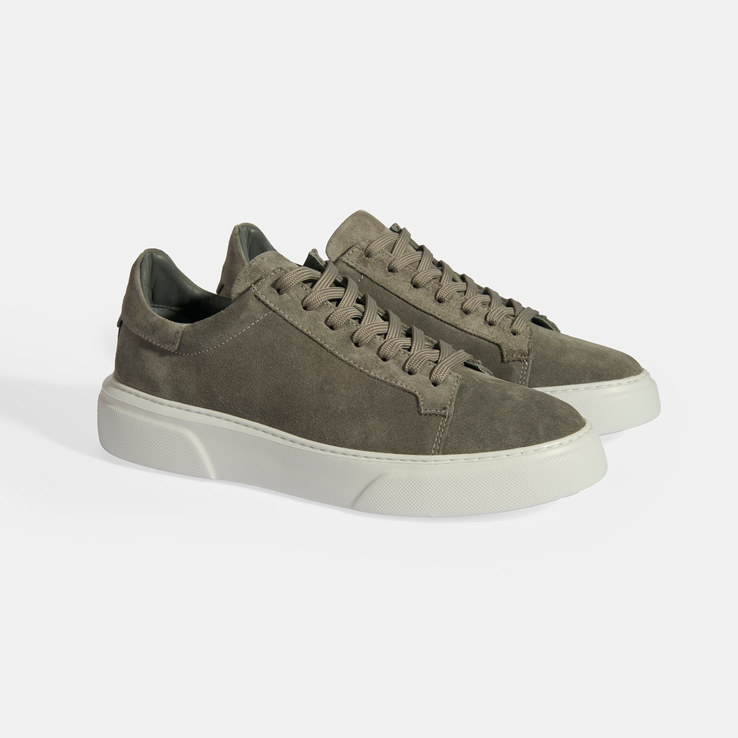 Gri Erkek Bağcıklı Süet Günlük Ayakkabı