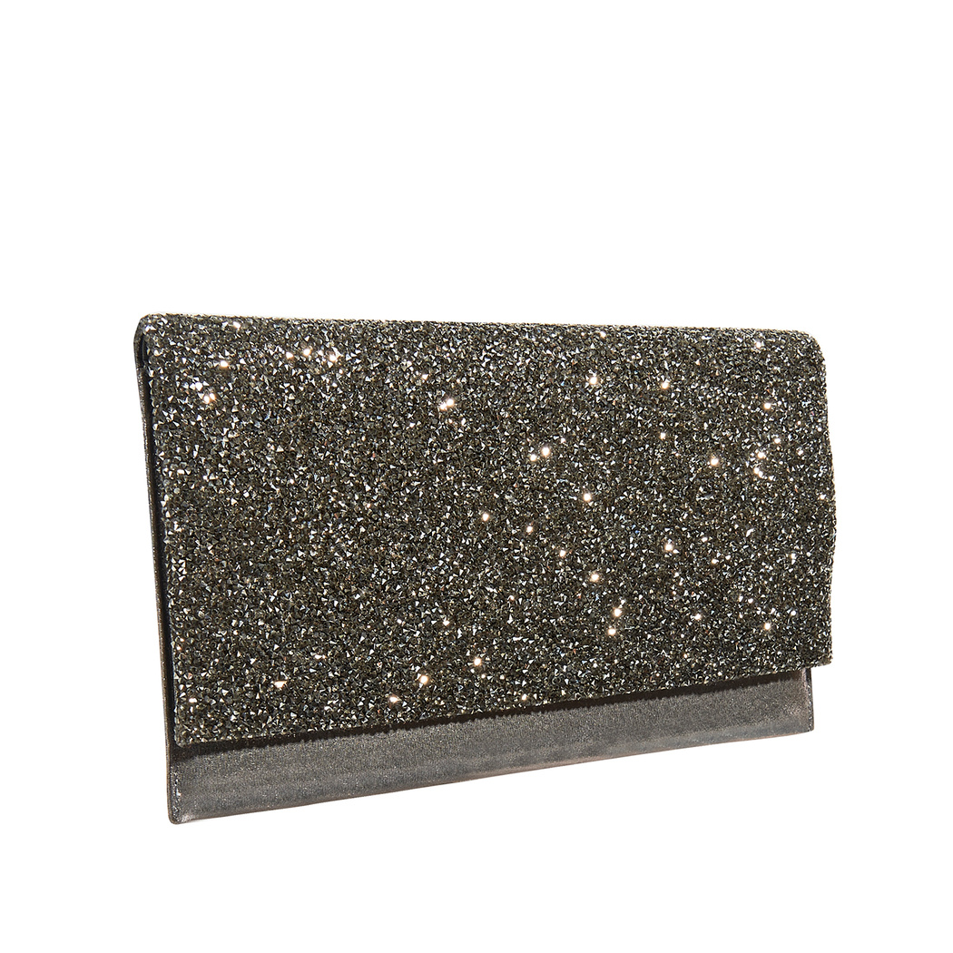 Gri Ernest Zincir Detaylı Kadın Gece Çantası