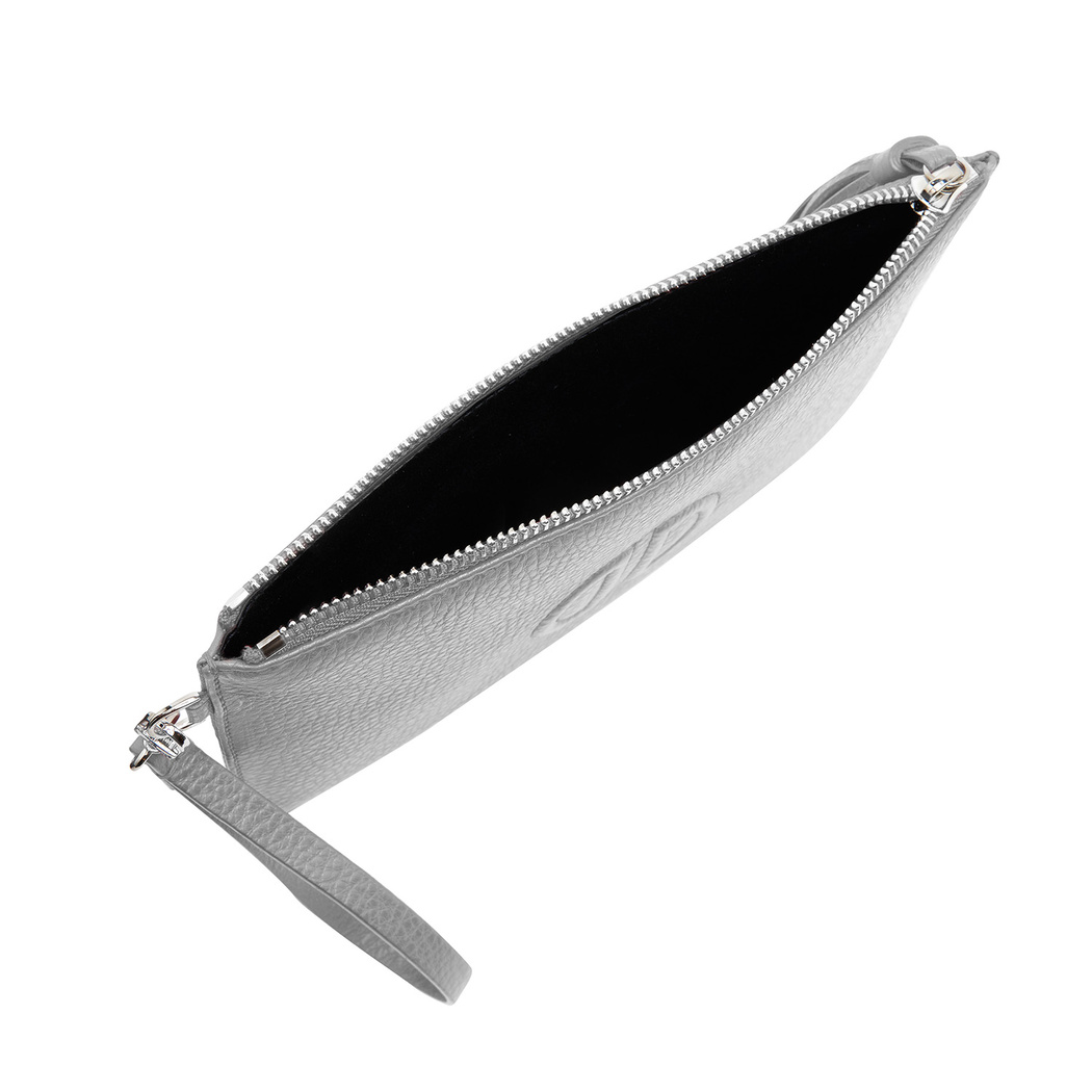 Gri Lia Kadın Deri Portföy Çanta