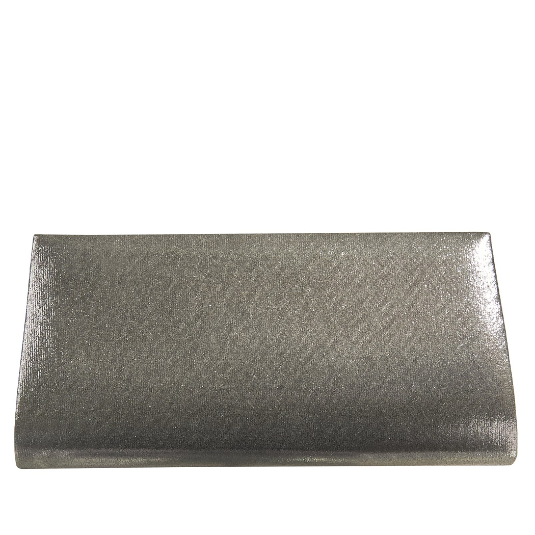 Gri Stengel Zincir Detaylı Kadın Gece Çantası