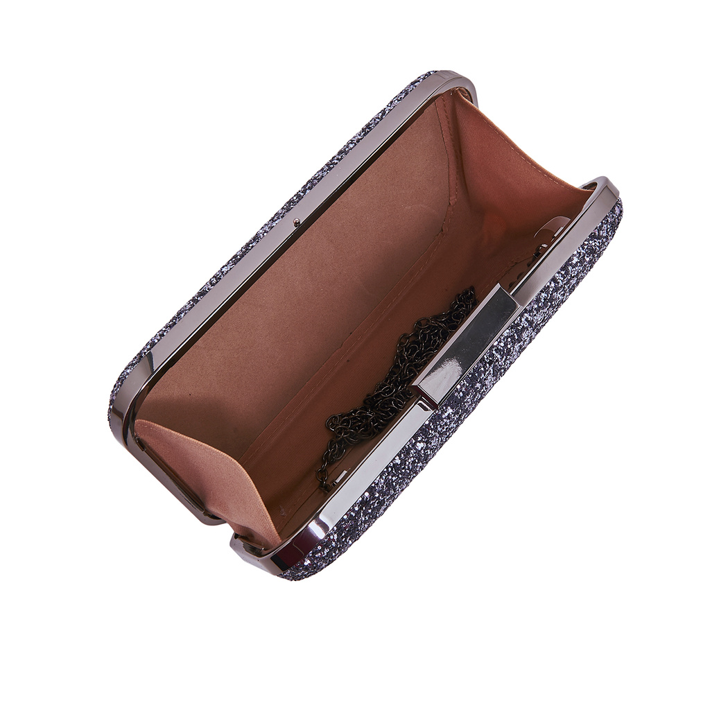 Gümüş Arbre Zincir Detaylı Kadın Gece Çantası