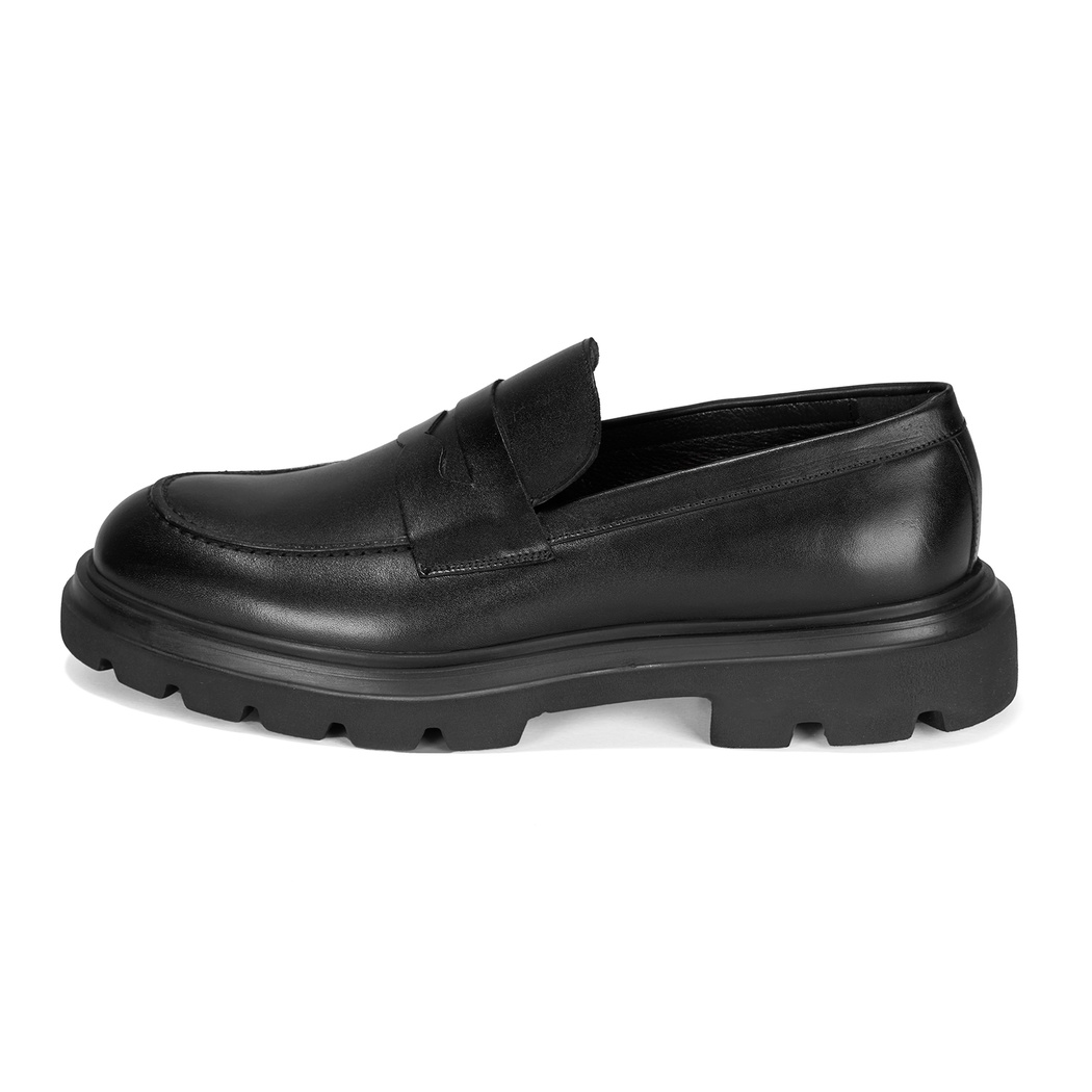 Gunnar Siyah Erkek Deri Günlük Ayakkabı