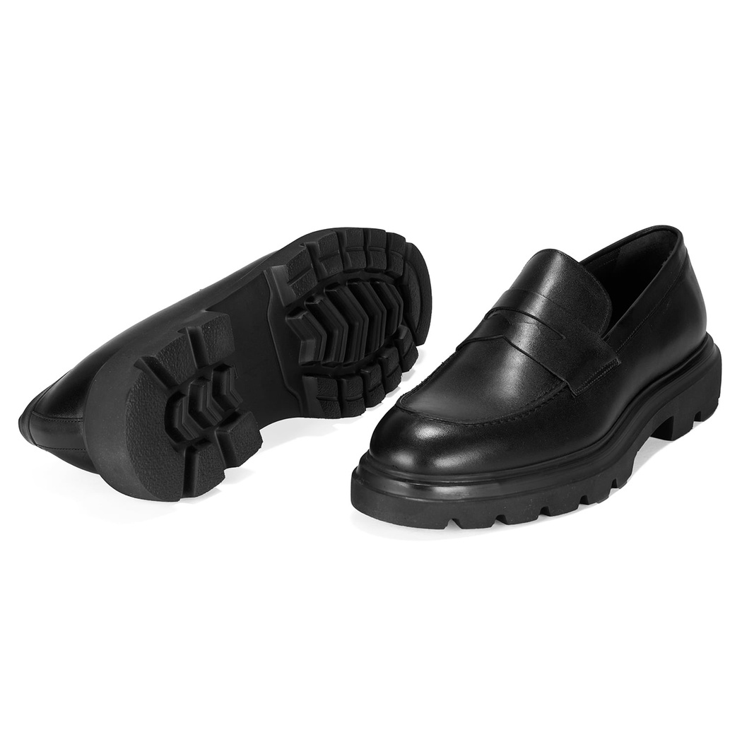 Gunnar Siyah Erkek Deri Günlük Ayakkabı