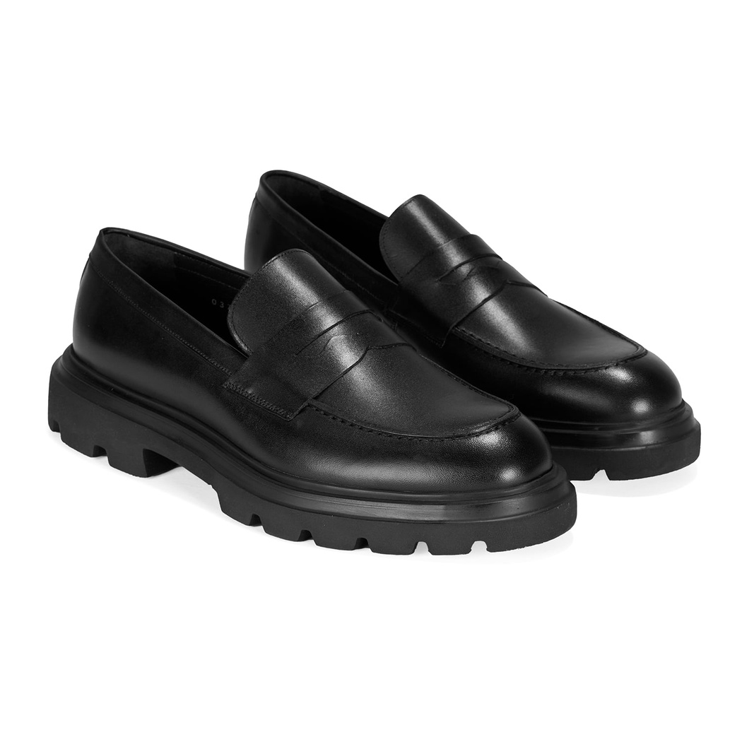 Gunnar Siyah Erkek Deri Günlük Ayakkabı