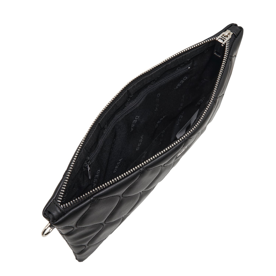 Guyana Siyah Kadın Kapitone Portföy Çanta