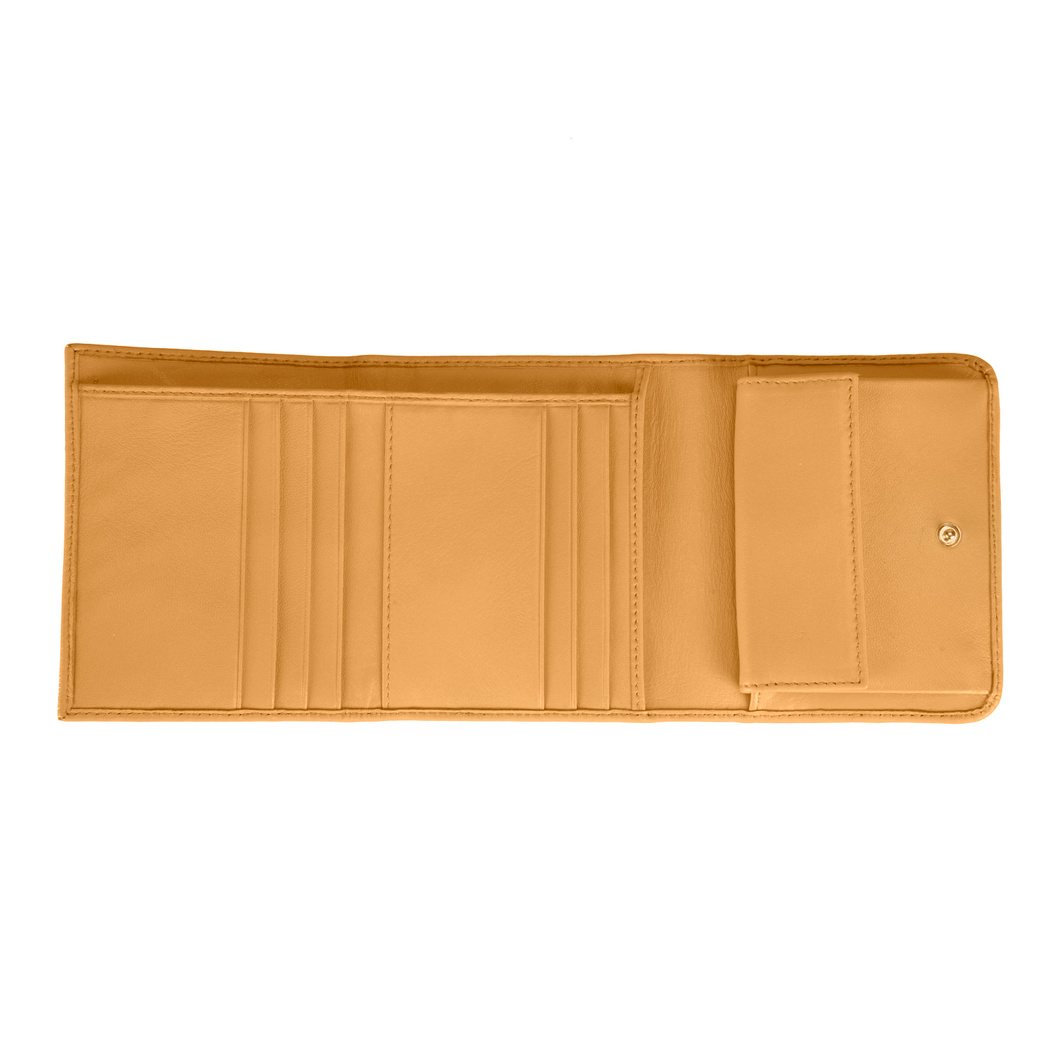 Hadlen Turuncu Kadın Deri Cüzdan