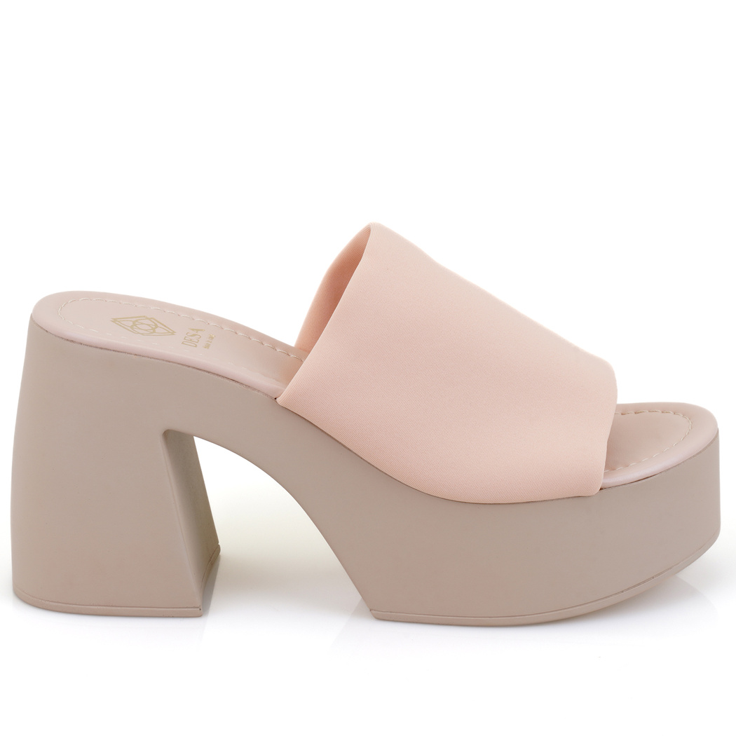 Haley Bej Kadın Platform Topuklu Terlik