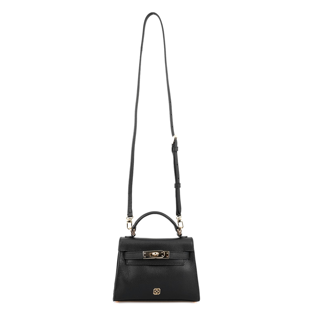 Hannah Siyah Kadın Deri El Çantası