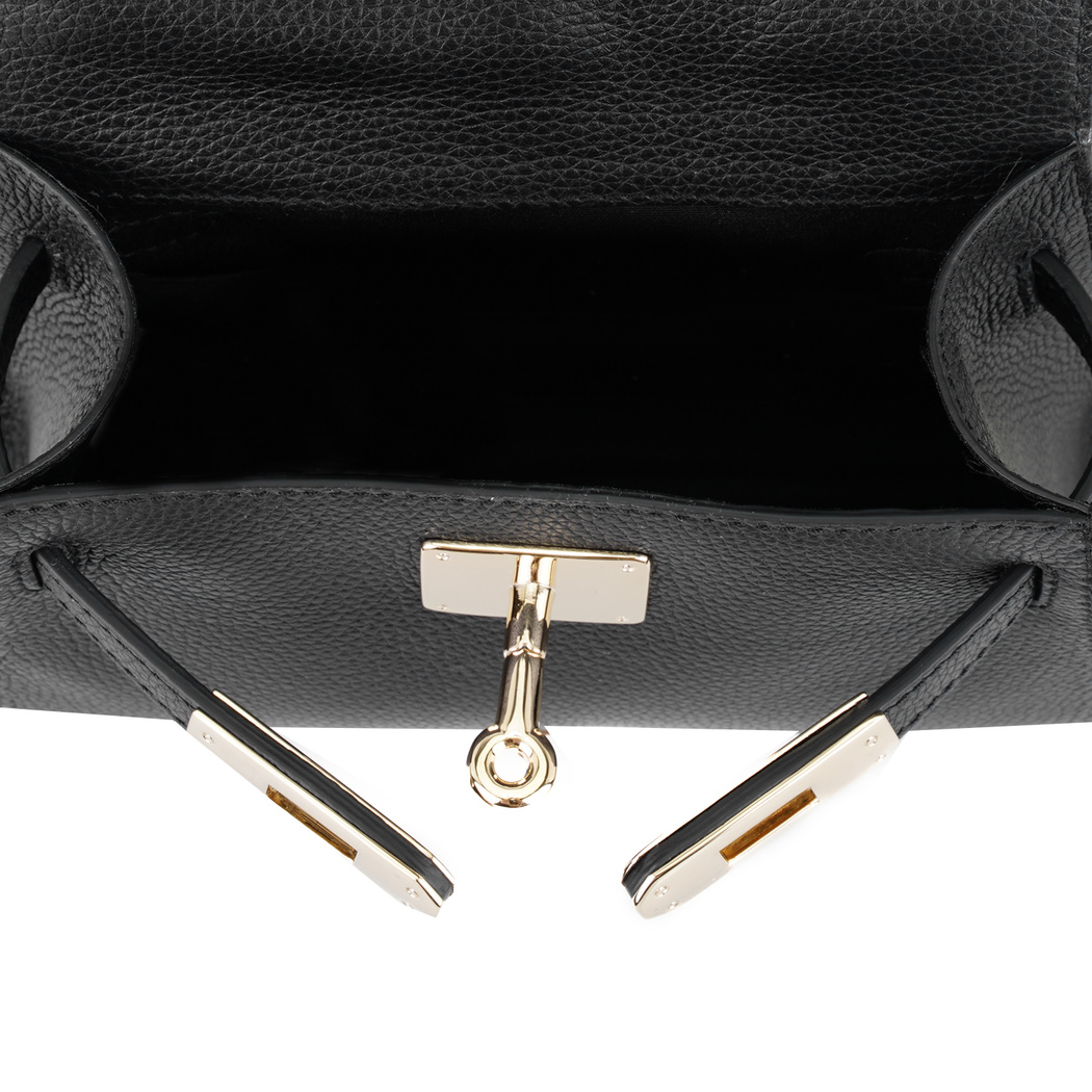 Hannah Siyah Kadın Deri El Çantası