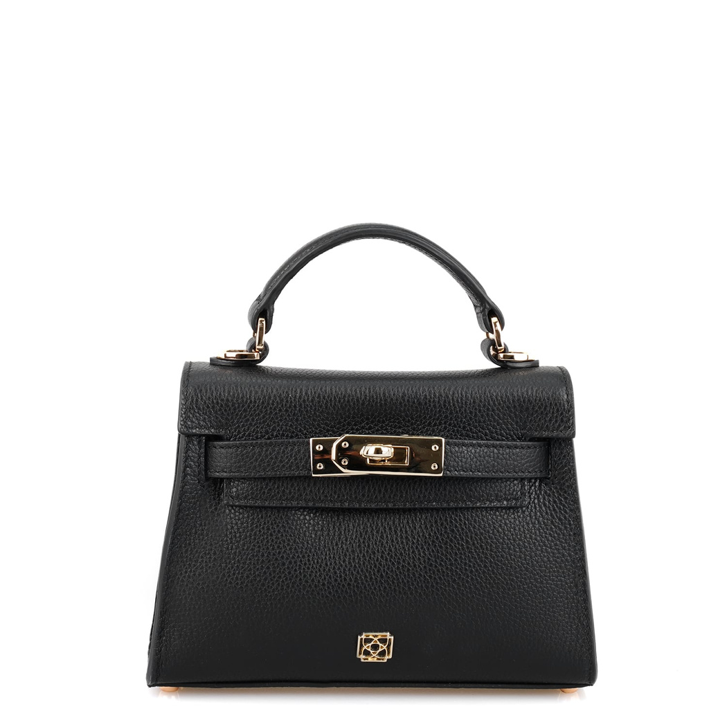 Hannah Siyah Kadın Deri El Çantası