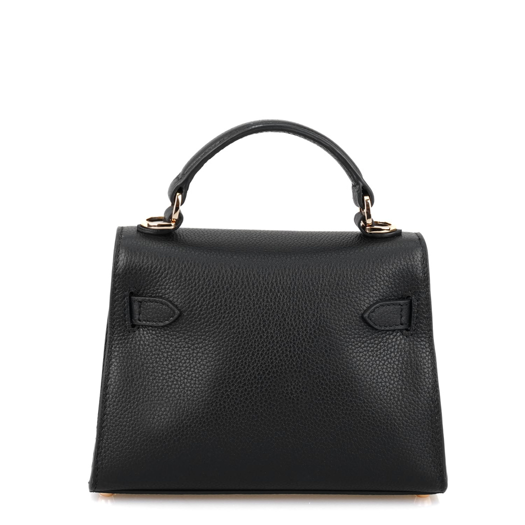 Hannah Siyah Kadın Deri El Çantası