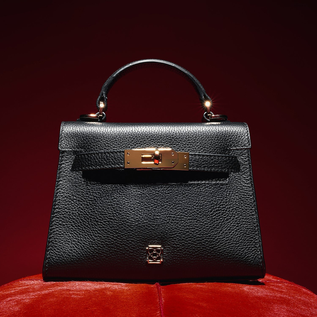 Hannah Siyah Kadın Deri El Çantası