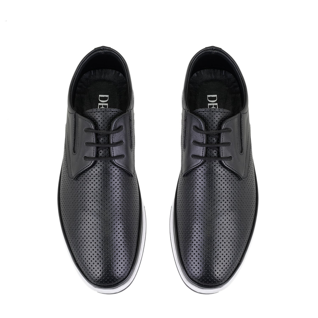 Harold Siyah Erkek Deri Günlük Ayakkabı