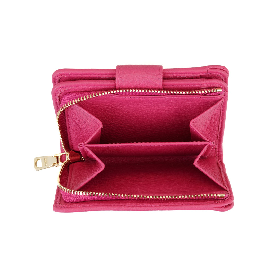 Harriet Pembe Kadın Deri Cüzdan