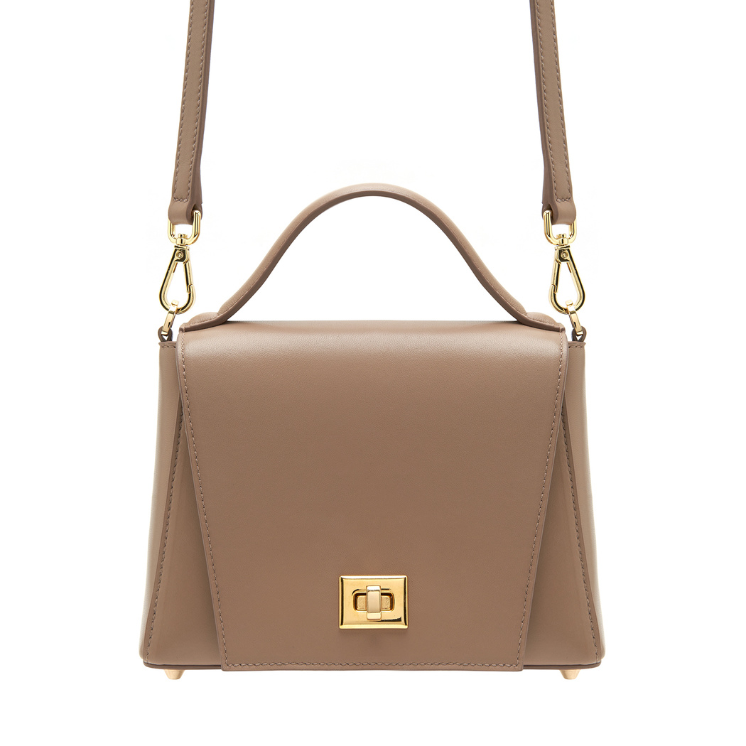 Haze Krem Kadın Deri El Çantası