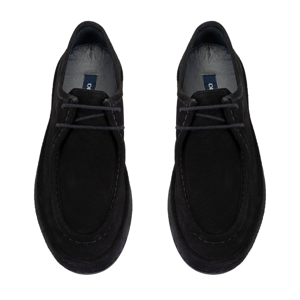 Hector Siyah Erkek Süet Deri Günlük Ayakkabı