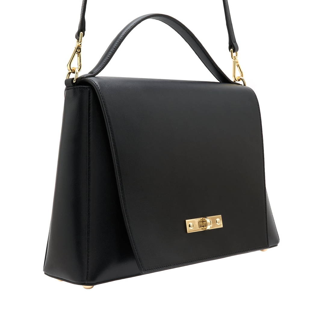 Helena Siyah Kadın Deri El Çantası