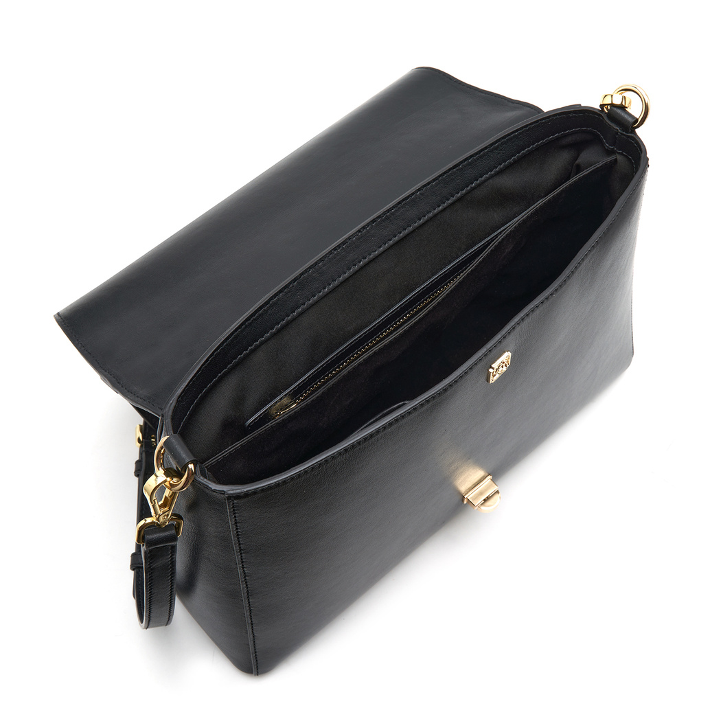 Helena Siyah Kadın Deri El Çantası