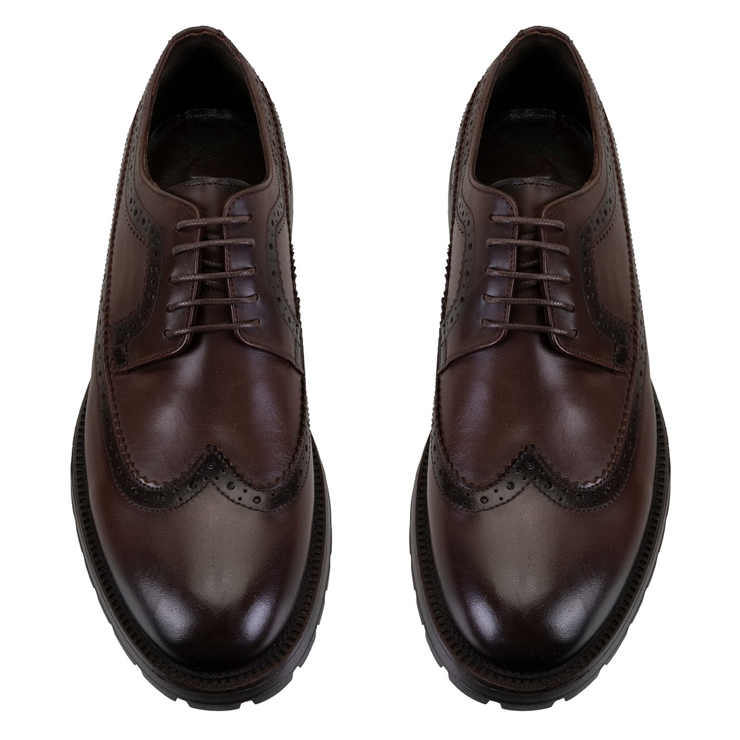 Heleni Kahve Erkek Deri Klasik Ayakkabı