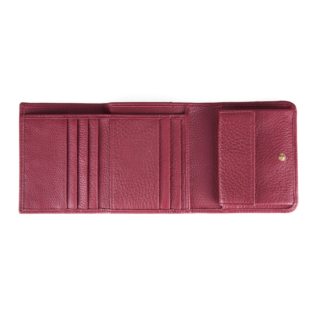 Heleno Bordo Kadın Deri Cüzdan