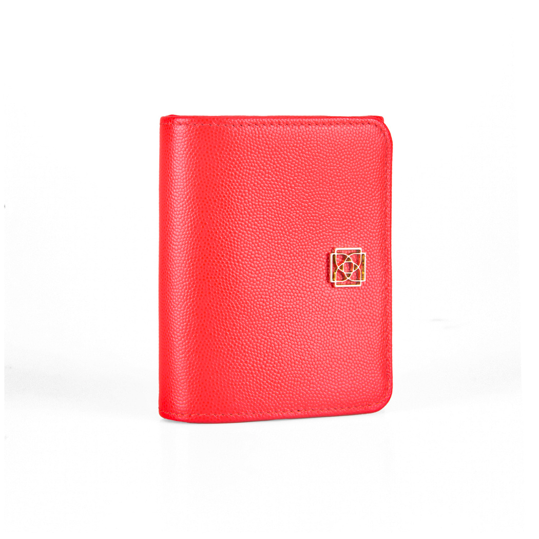 Heleno Kırmızı Kadın Deri Cüzdan