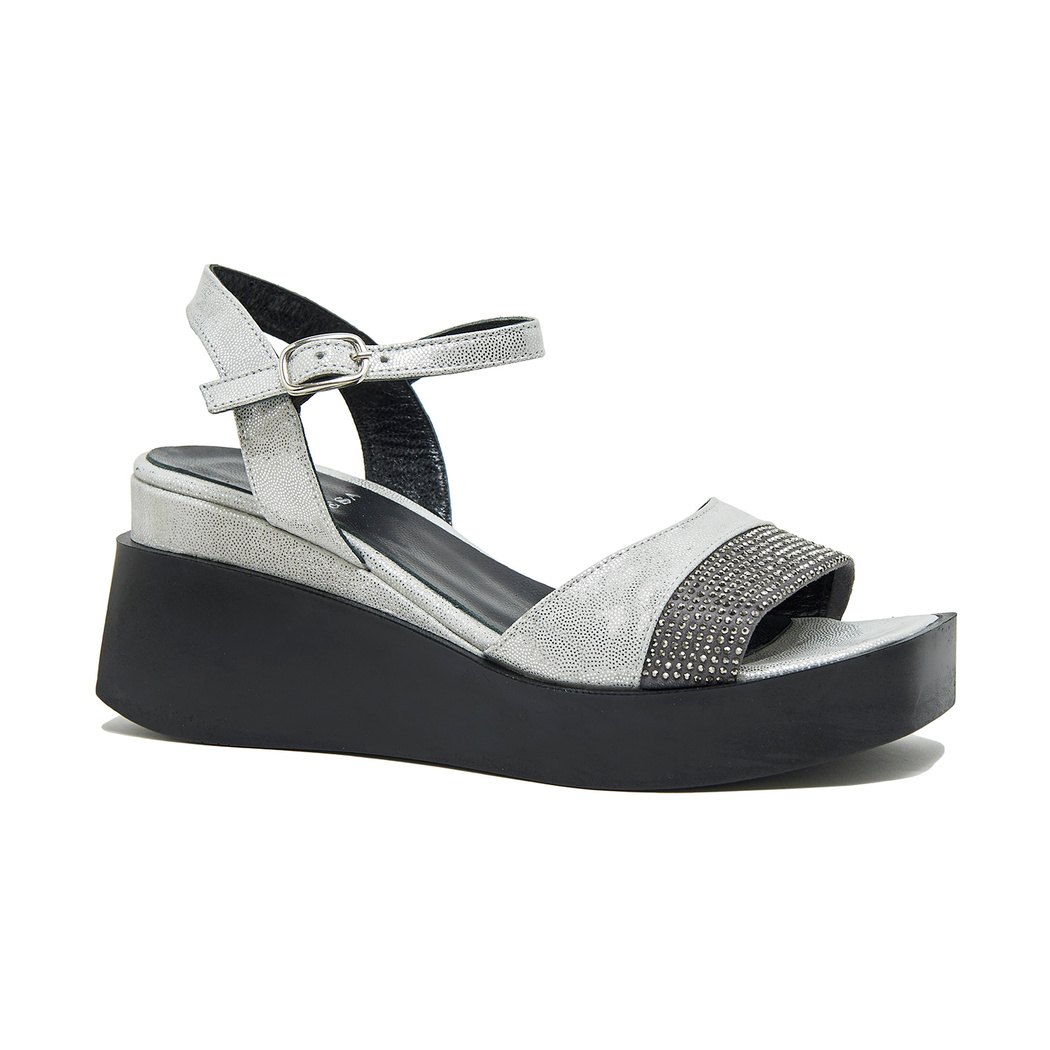 Hendra Kadın Deri Dolgu Topuklu Sandalet