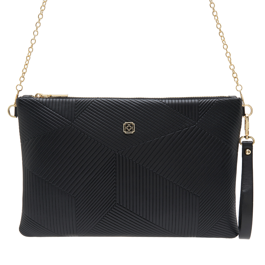 Herta Siyah Kadın Zincir Detaylı El Çantası