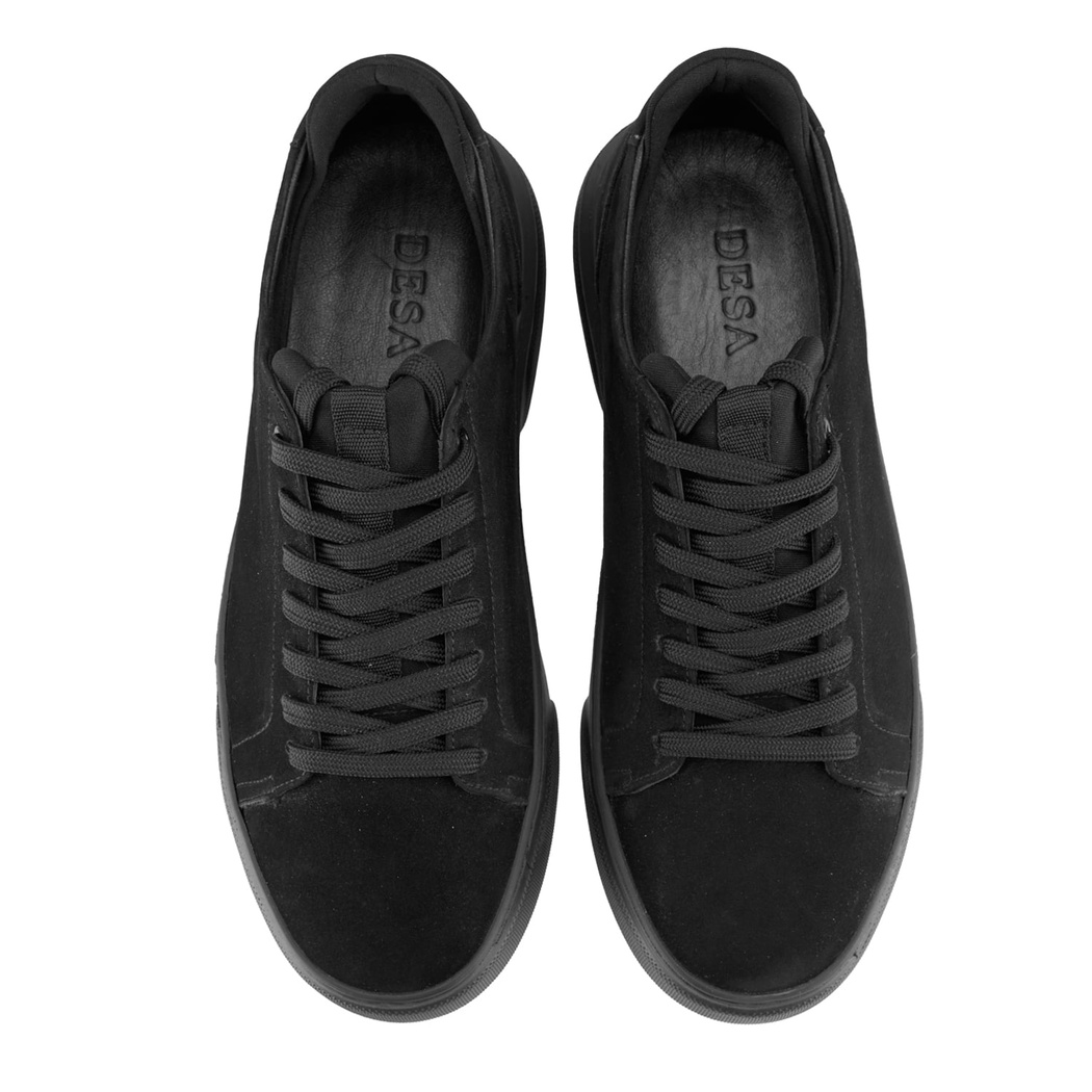 Holden Siyah Erkek Nubuk Deri Günlük Ayakkabı