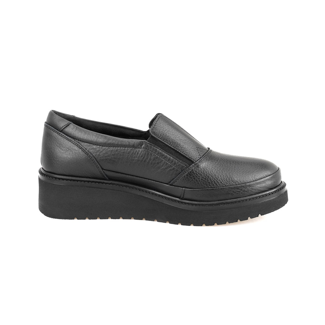 Honour Siyah Kadın Deri Günlük Ayakkabı