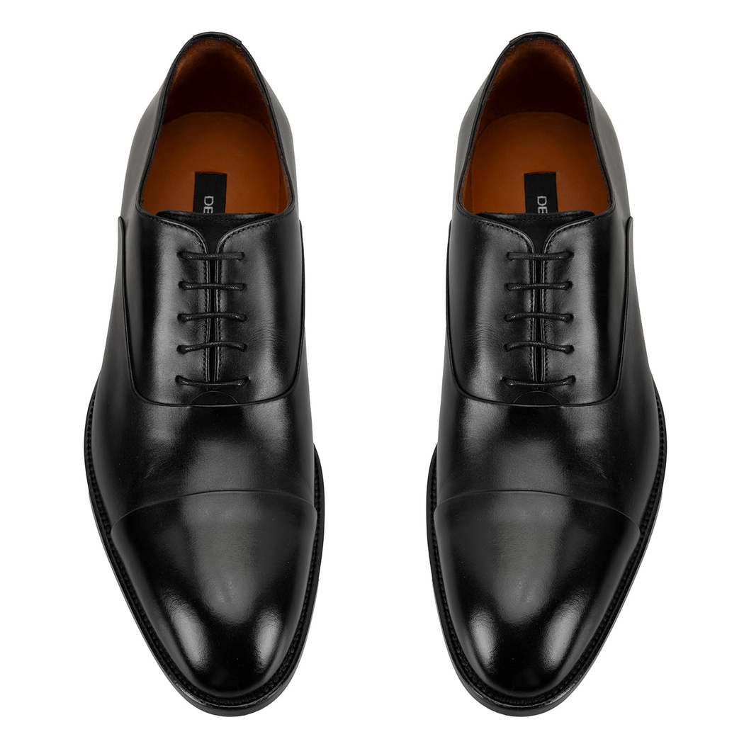 Howard Siyah Erkek Deri Klasik Ayakkabı