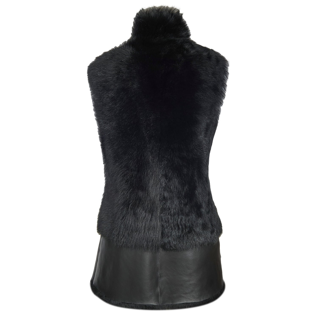 Ikeme Kadın Çift Taraflı Kürk Yelek