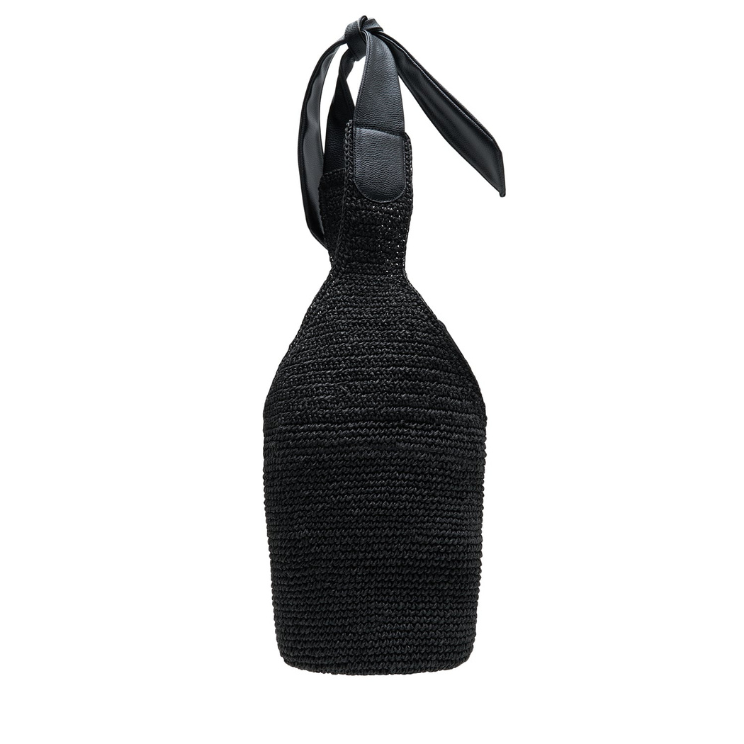 Innia Siyah Kadın Hasır Omuz Çantası 