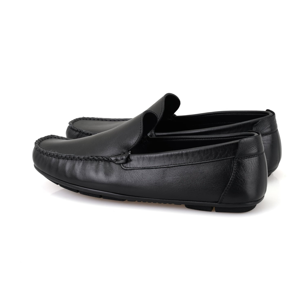 Isaac Siyah Erkek Deri Loafer