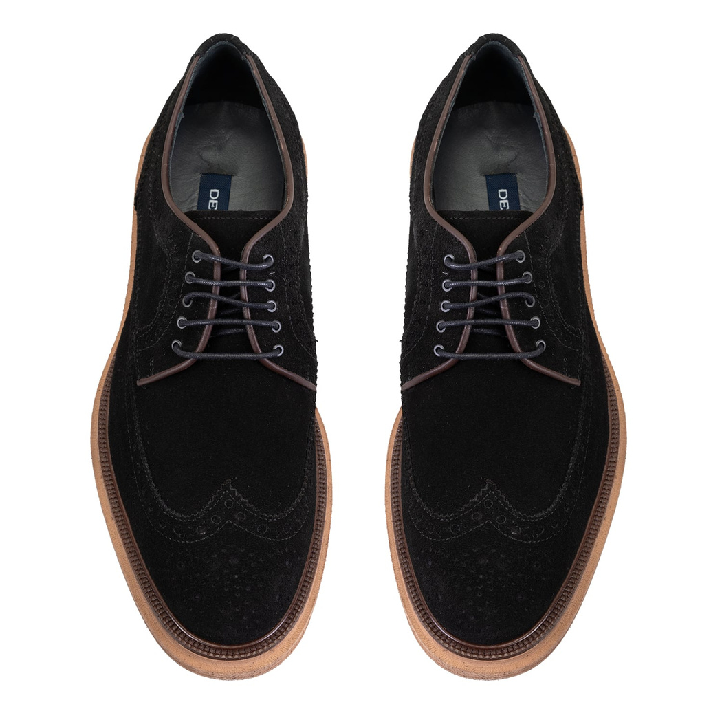 Jagger Siyah Erkek Süet Deri Klasik Ayakkabı