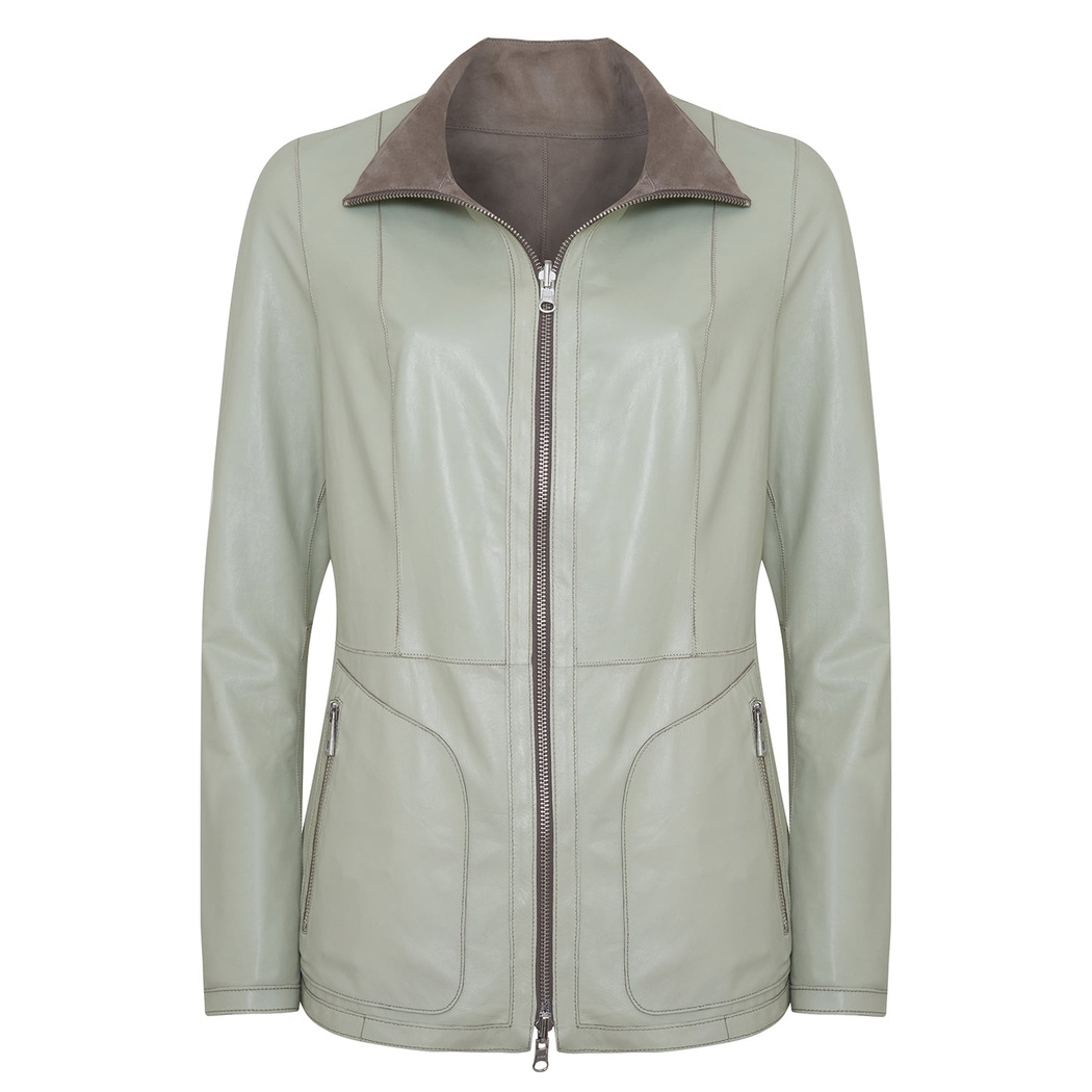 Jane Kadın Çift Taraflı Süet Deri Pardösü