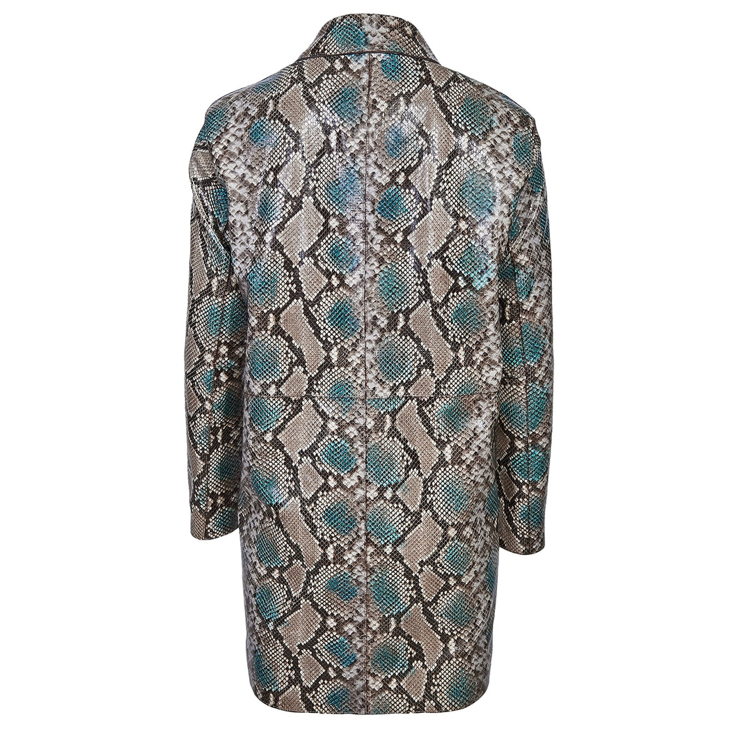 Jascha Kadın Yılan Baskılı Deri Kaban