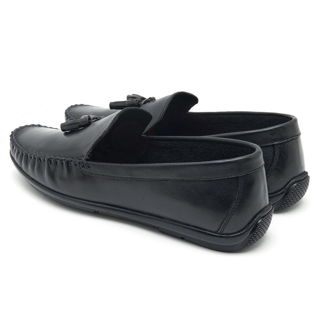 Jerome Siyah Erkek Deri Loafer