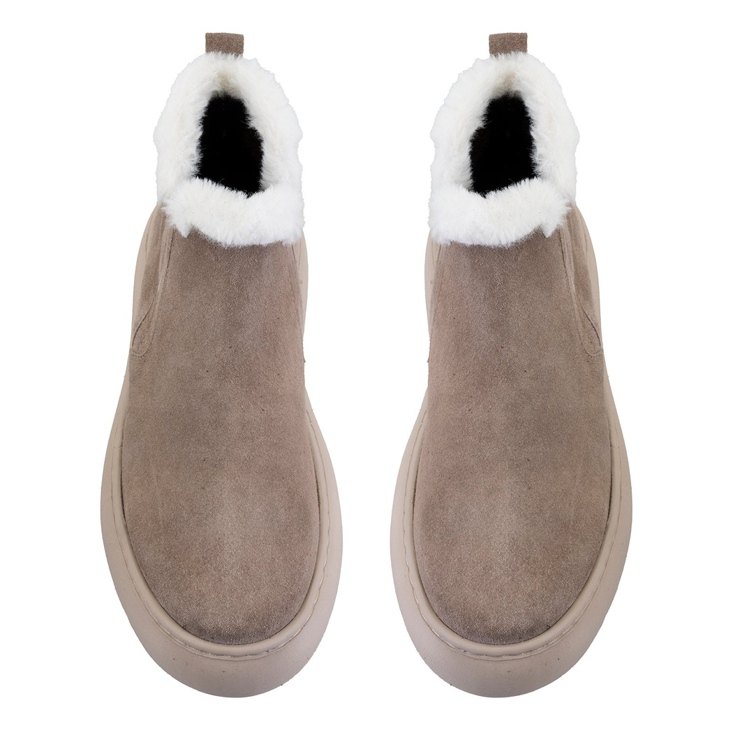 Jessia Bej Kadın Süet Bot