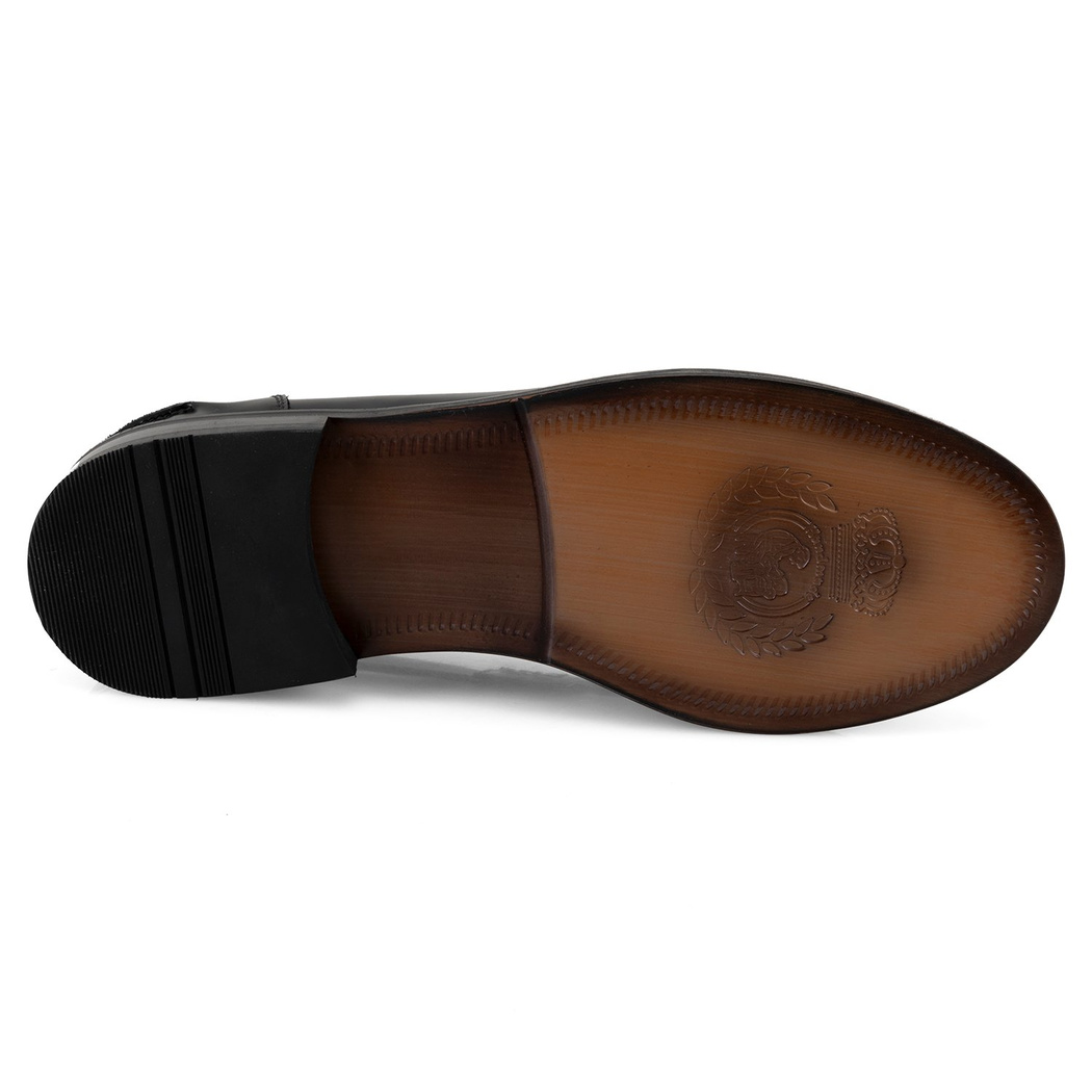 Jimmy Siyah Erkek Deri Loafer