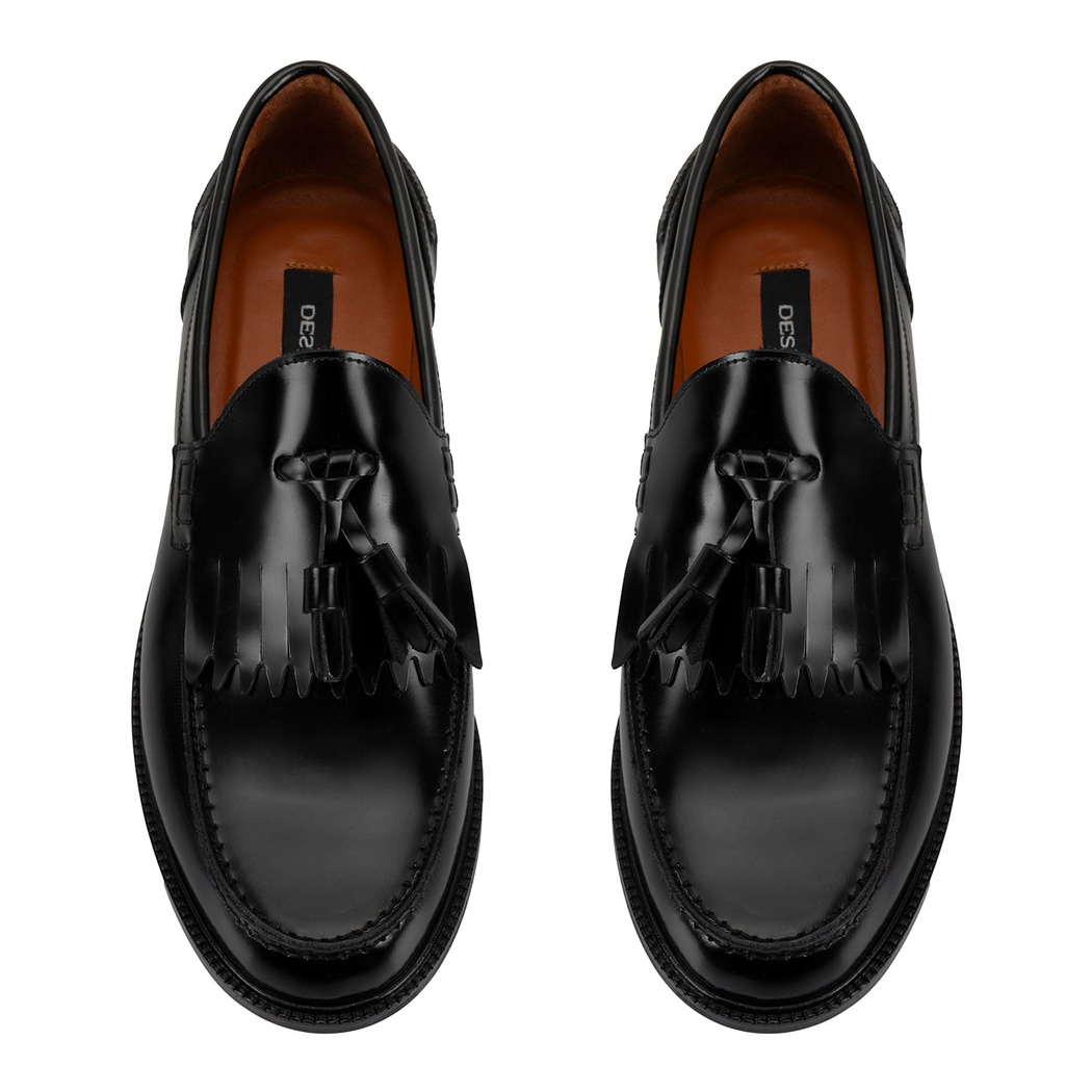 Jimmy Siyah Erkek Deri Loafer