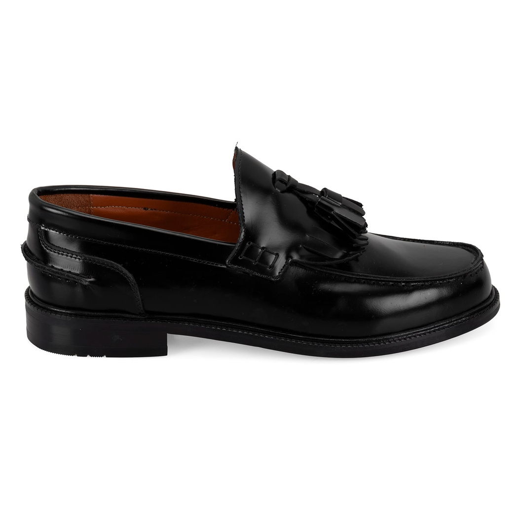 Jimmy Siyah Erkek Deri Loafer