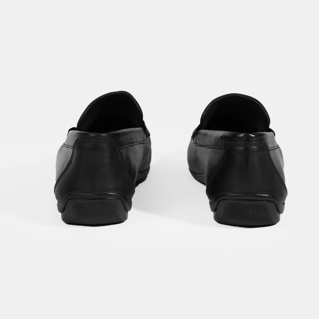 Jovian Siyah Erkek Deri Slip-On Loafer