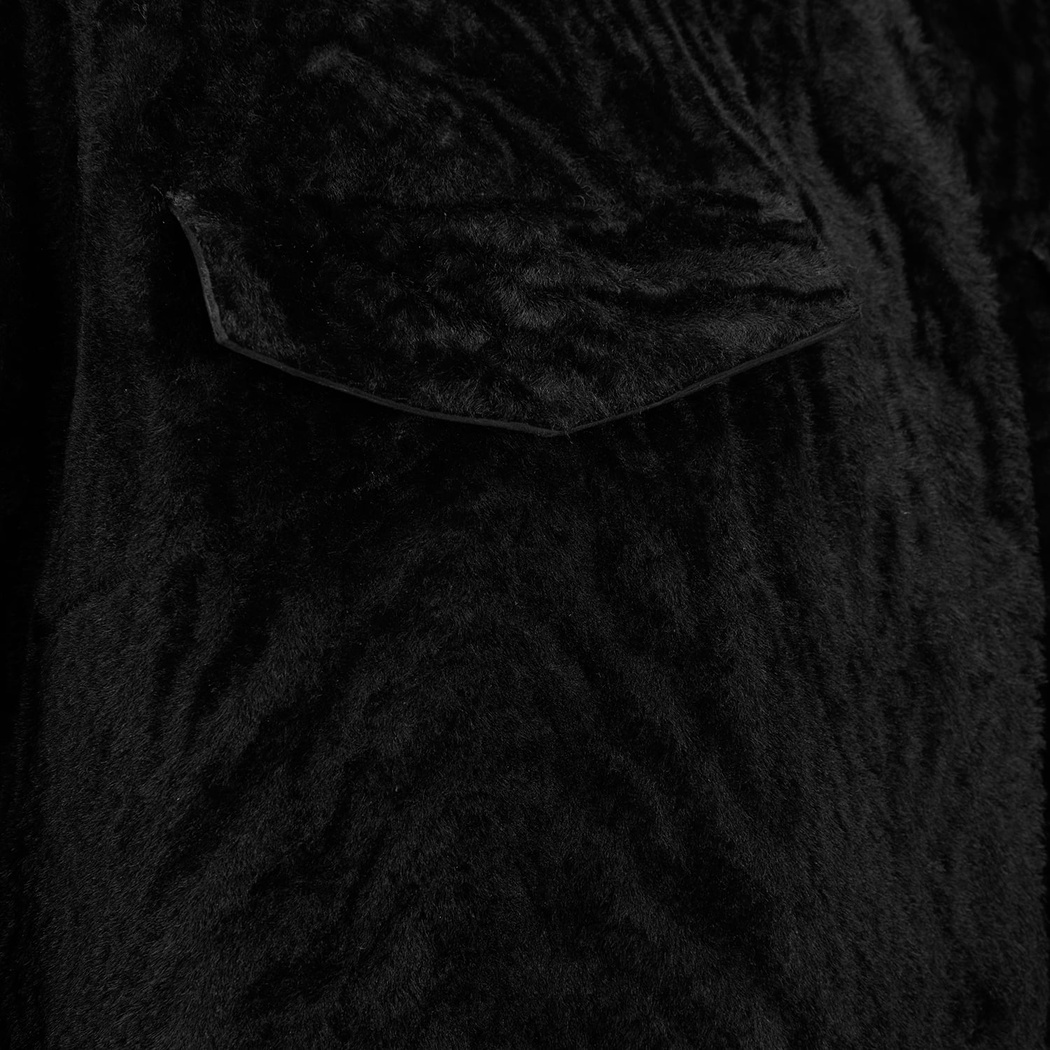 K13763 KADIN KÜRK MONT, SIYAH, S