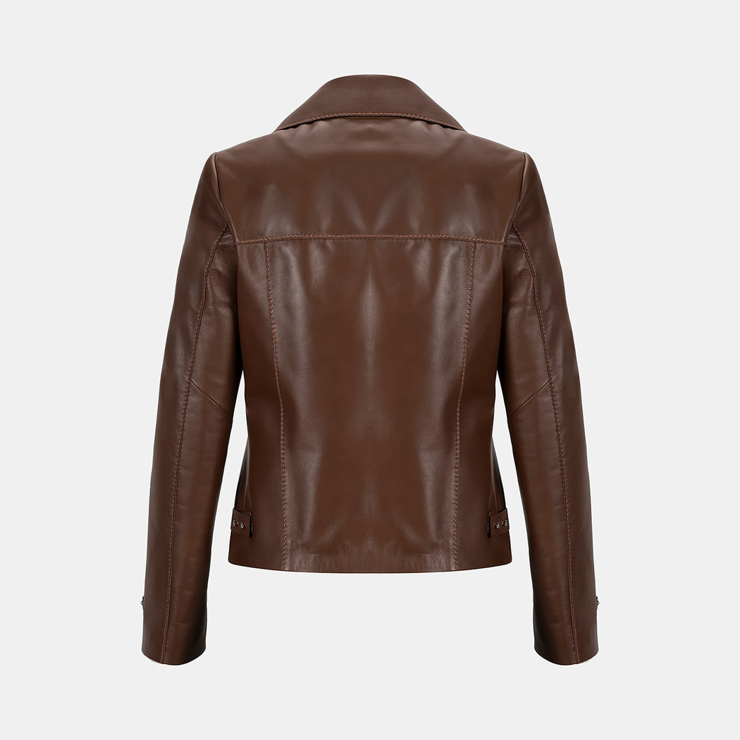 K14067 KADIN DERİ CEKET