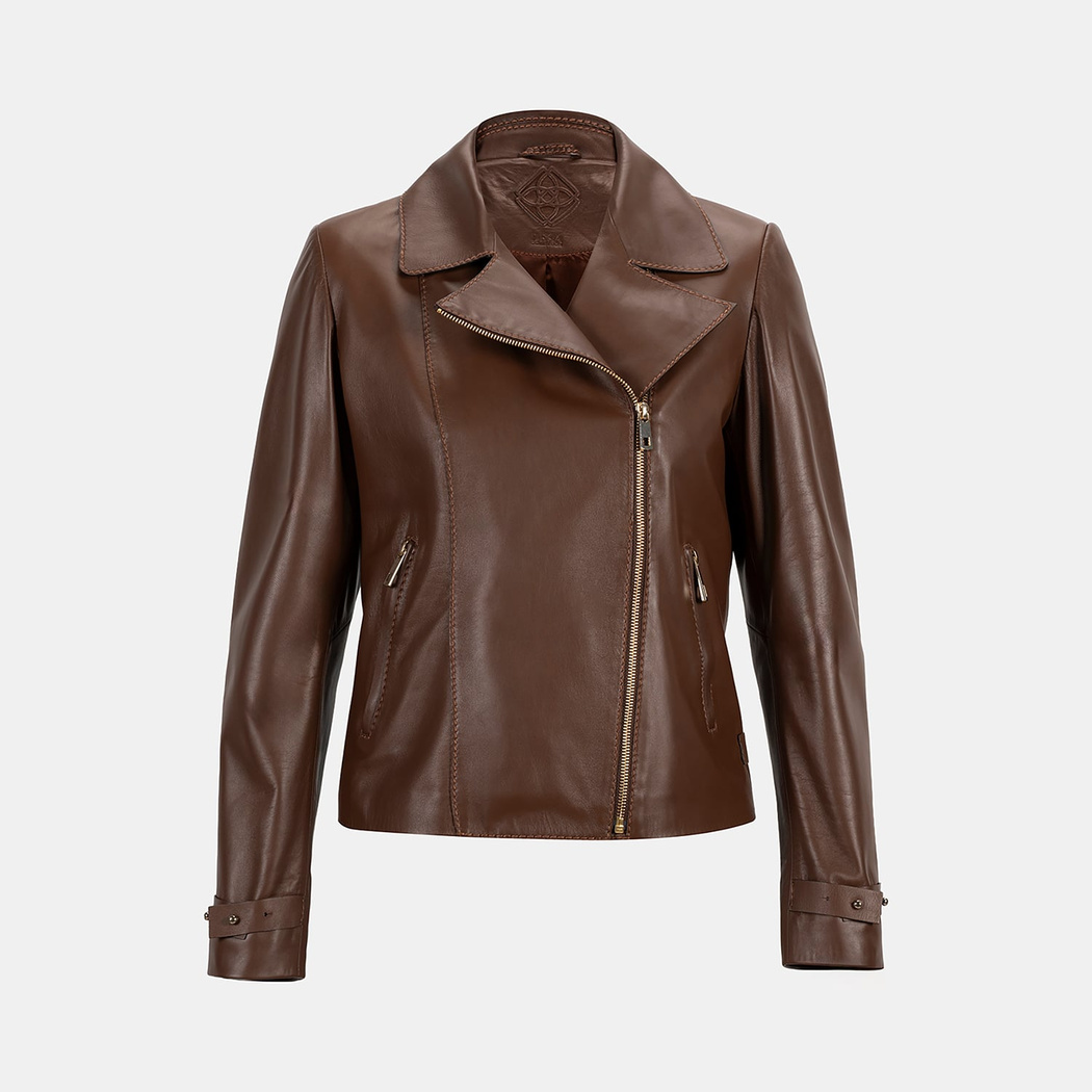 K14067 KADIN DERİ CEKET