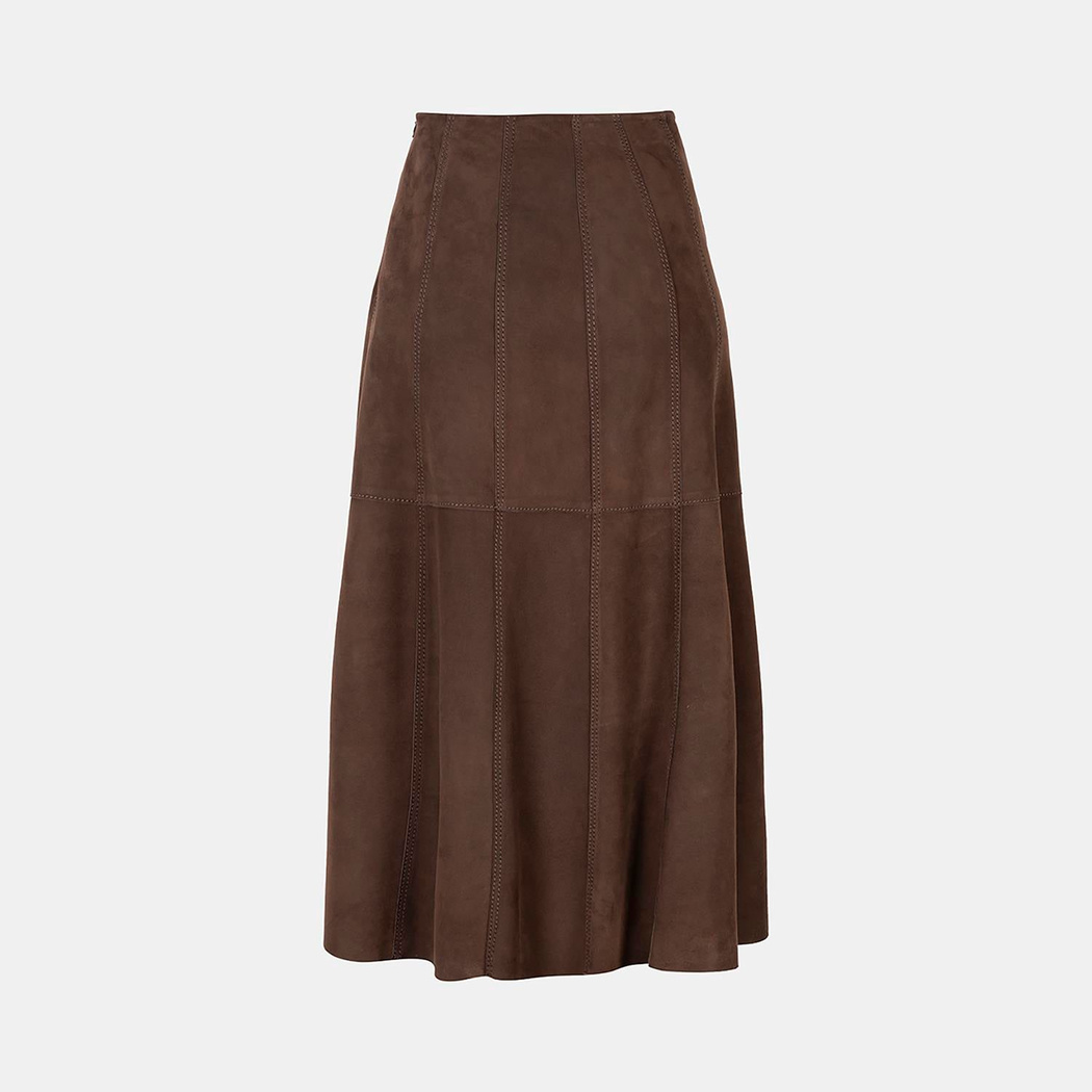 K14073 KADIN SÜET ETEK