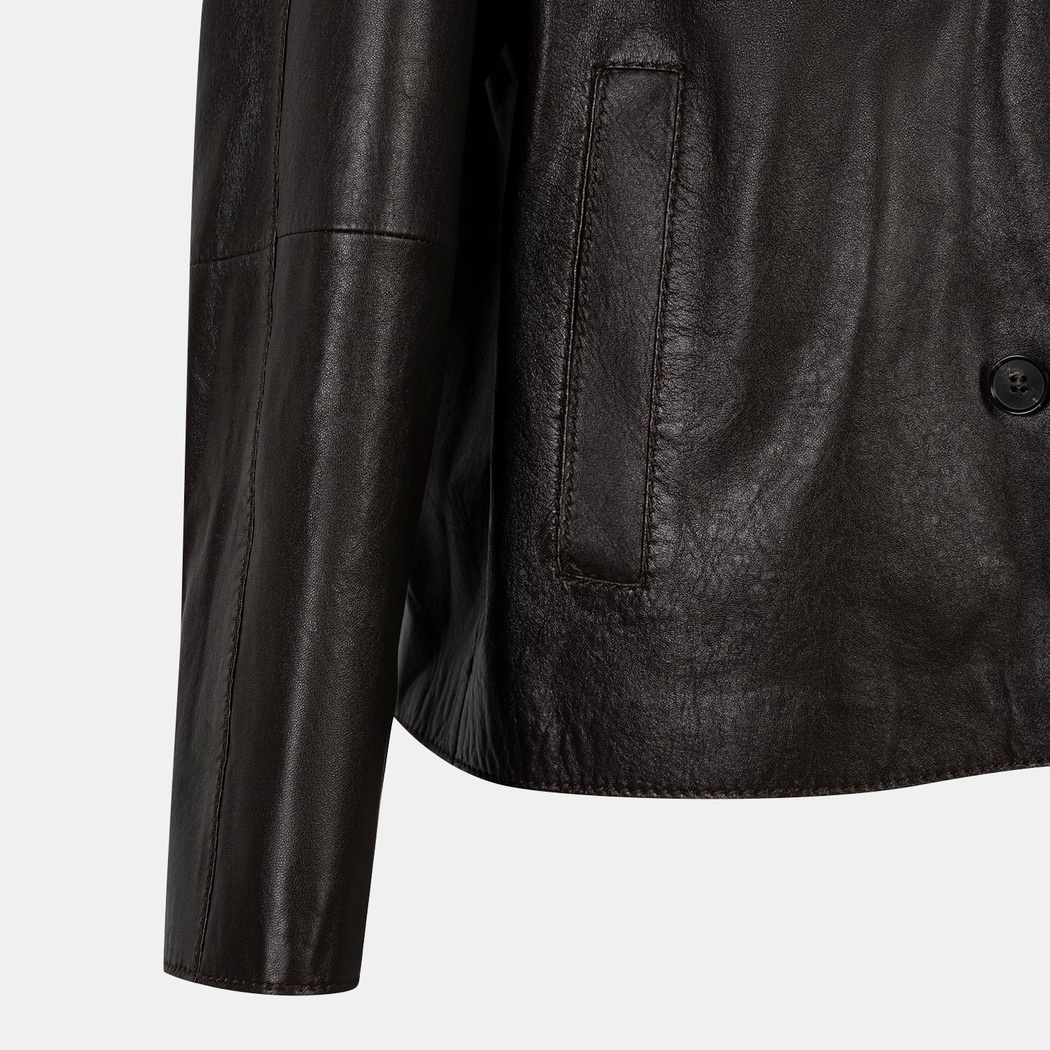 K14630 KADIN DERİ CEKET