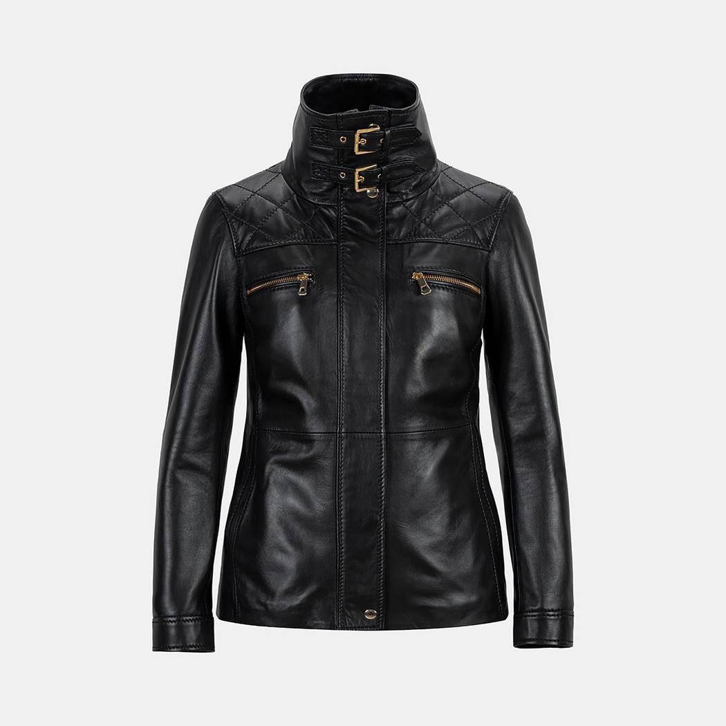 K15007 KADIN KÜRK YAKA MONT